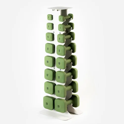 Miniatura 47 de WeGym SafeGrip Square Dumbbells with Anti Slip Handles, Aesthetic Free Weights for Home Workouts, Stable Design Prevents Rolling during Floor