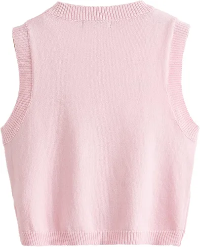 Miniatura 2 de Floerns - Camiseta corta sin mangas con cuello redondo y diseño de fresas para mujer