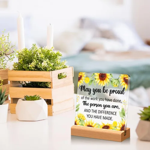 Miniatura 6 de Regalos de agradecimiento de jubilación para mujeres, regalo de mentor de entrenador, regalo de trabajador social, placa de oficina regalo