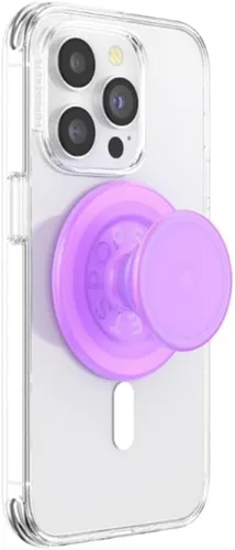 Miniatura 2 de PopSockets Agarre para teléfono con MagSafe y soporte con patas, soporte magnético, parte superior intercambiable, sujeción segura para fundas rosa