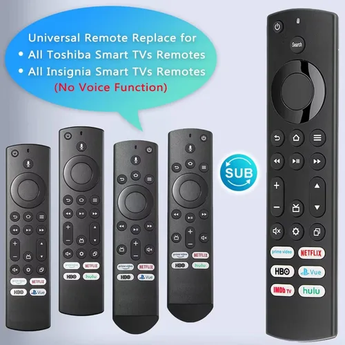 Miniatura 3 de Reemplazo para control remoto Insignia/Toshiba/Pioneer Fire TV, compatible universal para AMZ Fire Smart TV remoto (no para stick y cubo) con 6