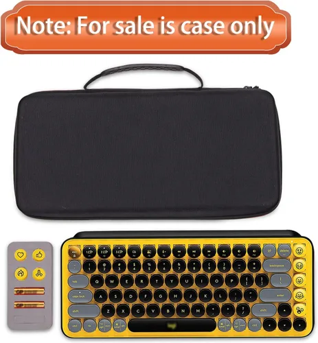 Miniatura 7 de LTGEM - Funda compatible con Logitech POP ICON Combo combo de teclado y mouse Bluetooth, bolsa de almacenamiento de viaje para oficina, color negro