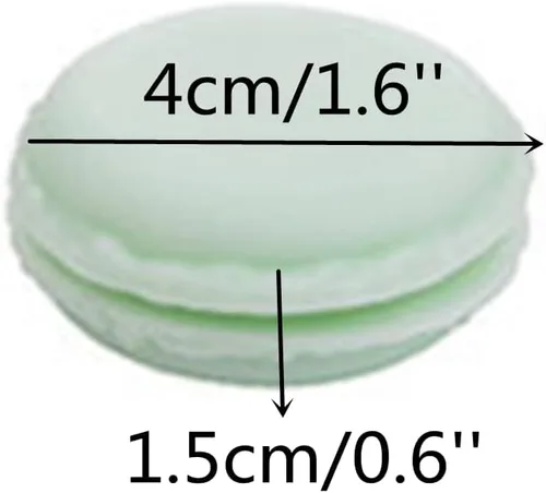 Miniatura 14 de HAN SHENG Organizador de joyas para aretes, anillos, collares, paquete de 30 lindos macarrones de 1.6 pulgadas, mini estuches de viaje, contenedores