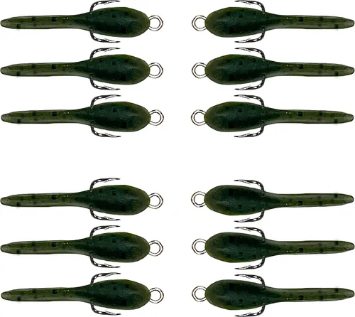 Miniatura 6 de DELONG LURES: Bluegill - Señuelos de pesca hechos en Estados Unidos, paquete de 12 señuelos de renacuajo preaparcados de 1.5 pulgadas para pesca