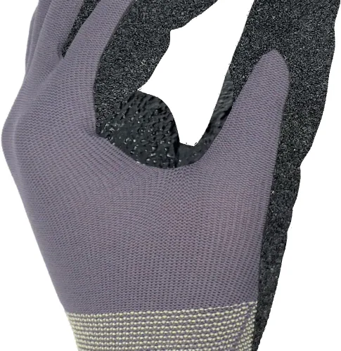 Miniatura 6 de OPNBar Guantes recubiertos de nitrilo con agarre, pantalla táctil (paquete de 2) entrepierna reforzada para el pulgar - Marca SAFERGRIP