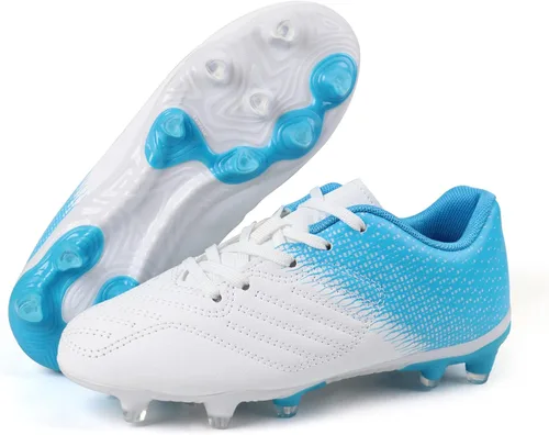 Miniatura 5 de Brooman - Zapatos deportivos con tacos para niños y niñas, zapatos de fútbol para usar al aire libre