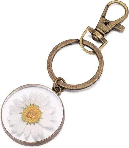 Miniatura 23 de Pressed Flower Keychain Charms Forget-Me-Not Keychain Personalized Handmade Keychain Gifts for Her