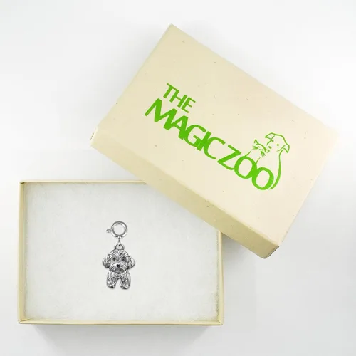 Miniatura 6 de Regalos Havaneses para mujer, dije de plata de ley Havanese para pulsera con dijes, hecho a mano en los Estados Unidos
