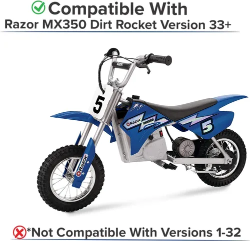 Miniatura 2 de AlveyTech Paquete de baterías prémium de 24 voltios para la moto Razor MX350 Dirt Rocket (rango estándar de 7 Ah, versiones 33+) – Juego de 2