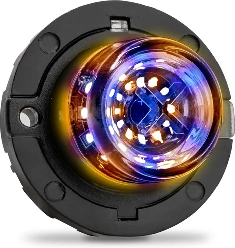 Miniatura 20 de Lamphus SnakeEye III Ámbar 12W LED Luz Estroboscópica Oculta [Montaje Cónico de Faro / Luz Trasera] [Clasificación SAE] Luz de Emergencia
