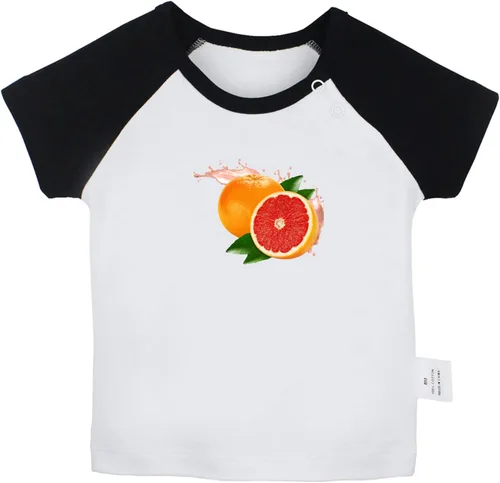 Miniatura 4 de Camiseta con estampado de pomelo de frutas, camisetas de bebé para bebés, camisetas de manga corta para recién nacidos, camiseta gráfica para niños
