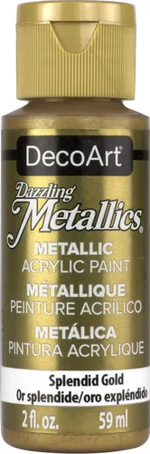 Miniatura 22 de DecoArt Dazzling Metallics - Pintura acrílica verde cristal de 2 onzas