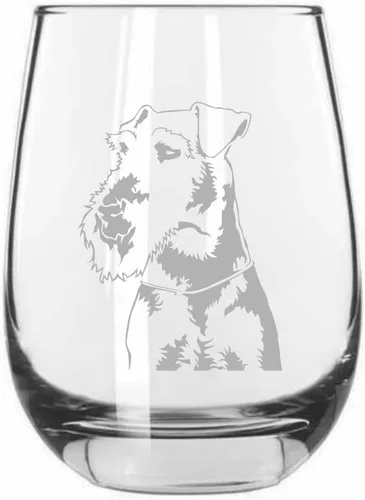 Miniatura 479 de Sakhalin Husky Dog - Copa de vino grabada personalizada de 15.25 onzas sin tallo