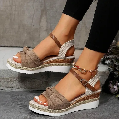 Miniatura 9 de Dheva-C Sandalias ortopédicas para mujer, sandalias de moda con punta abierta, sandalias para caminar con soporte de arco antideslizantes