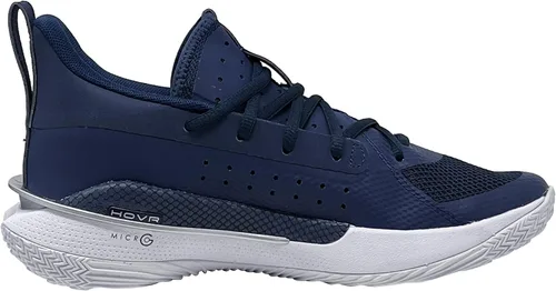 Miniatura 4 de Under Armour Curry 7 - Tenis de baloncesto para niños preescolares 3022114-100, BlancoNegroRojo