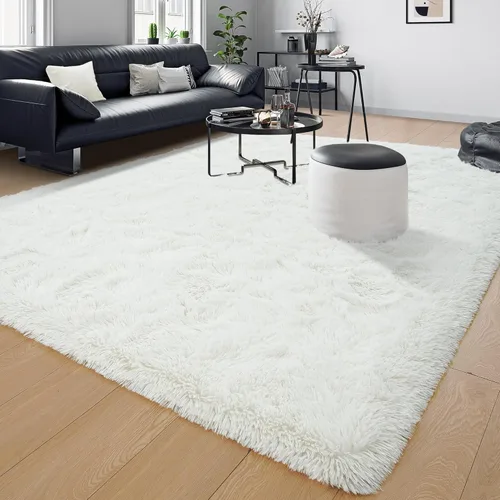 Miniatura 8 de Tepook Alfombras súper suaves y esponjosas para sala de estar, alfombras de área de 8 x 10 pies para dormitorio, alfombra moderna peluda, alfombras