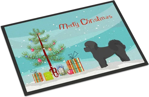 Miniatura 257 de Caroline's Treasures CK3799MAT Akita Shepherd - Tapete de árbol de Navidad de 18 x 27 pulgadas, tapete para puerta delantera, interior y exterior