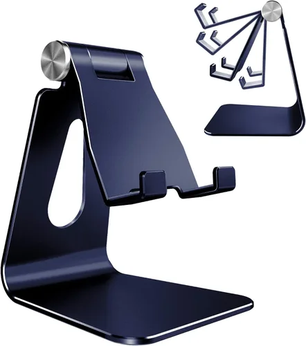 Miniatura 9 de CreaDream Soporte Ajustable para Teléfono Celular, Soporte para Teléfono, Cuna, Base, Soporte, Soporte de Escritorio de Aluminio Compatible