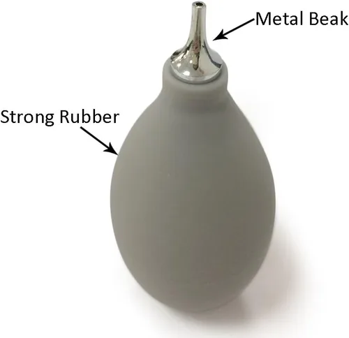 Miniatura 2 de Bomba de bombilla de goma para soplador de aire, soplador de aire para audífonos y soplador de moho (gris)