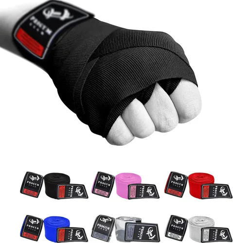 Vendas de boxeo Advance Guantes interiores para perforar vendajes elásticos debajo de los mitones, gran protección, envoltura de boxeo para artes