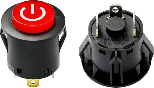 SHENGLE Accesorios del interruptor del botón de arranque del coche de los niños para el paseo eléctrico en las piezas de repuesto del coche