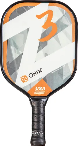 Miniatura 14 de Onix Graphite Z5 - Paleta de pickleball de fibra de carbono con forma de cuerpo ancho, núcleo de panal y cara de grafito ONIX Paleta de pickleball