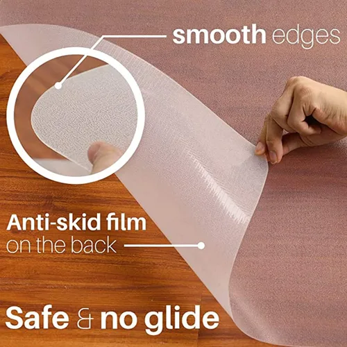 Miniatura 6 de Alfombrillas para sillas de suelo duro, protector de mesa transparente de varios tamaños, protector de mesa de cocina, comedor, cubierta de muebles