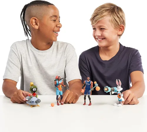 Miniatura 14 de Space Jam: A New Legacy - Figura de acción de basquetbolista de 5 pulgadas de Lebron James con propulsor de cohete ACME 4000