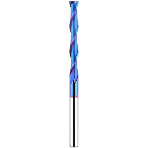 Miniatura 38 de EANOSIC 5 brocas de compresión en espiral de 1/4 pulgadas, longitud de corte de 1-1/4 pulgadas, extralargas de 3 pulgadas, fresadora CNC de carburo