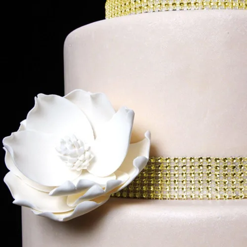 Miniatura 2 de Super Z Outlet Cinta de malla brillante con diamantes de imitación para decoración de eventos, pasteles de boda, cumpleaños, baby shower, artes