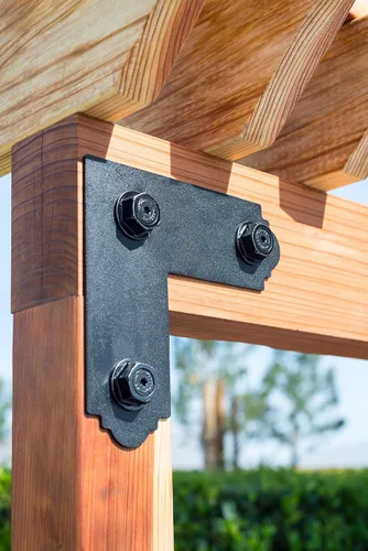 Miniatura 7 de Simpson Strong-Tie STN22-R24 Outdoor Accents - Lavadora de cabeza hexagonal negra (24 unidades) (paquete de 6)