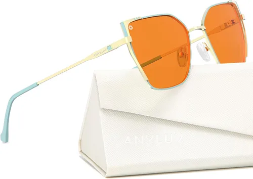 Miniatura 14 de ANYLUV Gafas de luz azul para mujeres y hombres, lentes de bloqueo de luz azul para mujer, anteojos de computadora antifatiga ocular