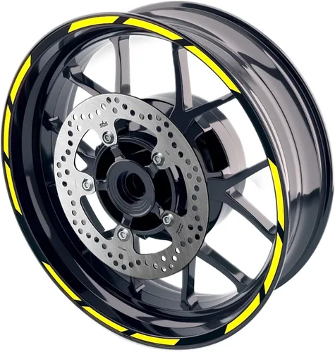 Miniatura 9 de MC MOTOPARTS Pegatinas para llantas exteriores de 17 pulgadas S01B compatibles con YZF R125 MT125 MT07 MT10 MT25 FZ25 MT03 (azul)