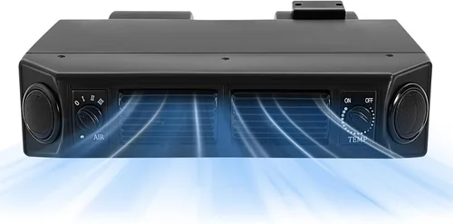 Miniatura 10 de Ensamble de evaporador de aire acondicionado A/C, enfriamiento por calor del evaporador, 258 CFM 3 velocidades 8A 80W 12V Ensamble de calentador