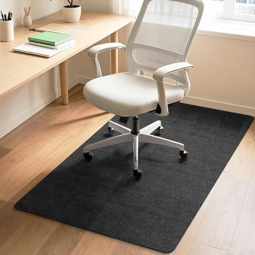 Alfombrilla para silla de oficina para suelo de madera dura y baldosas, alfombrilla para silla de computadora, protector de piso antideslizante,