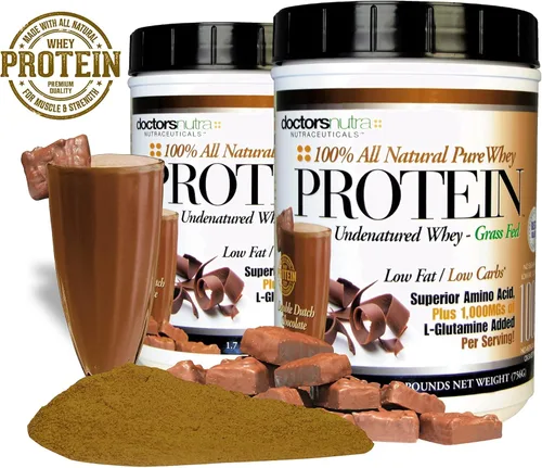 Miniatura 6 de Pure 100% - Proteína de suero sin desnaturalizar alimentada con pasto, baja en carbohidratos, baja en grasa, doble sabor a chocolate holandés