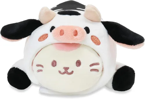 Miniatura 2 de Anirollz Peluche de animal de peluche – Muñeca Outfitz de manta pequeña de 6 pulgadas Suave, esponjoso, cálido, lindo, cómodo, seguro Almohada