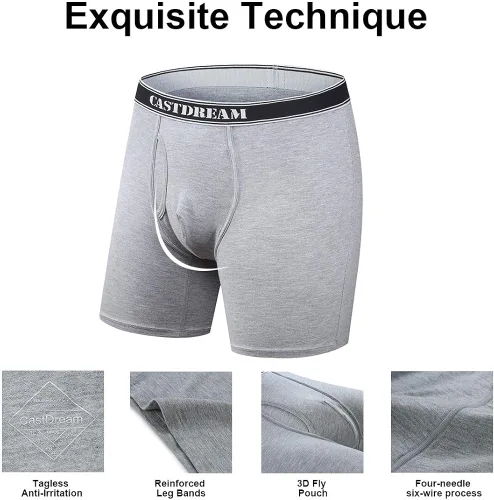 Miniatura 4 de EGOOG - Calzoncillos de bambú para hombre