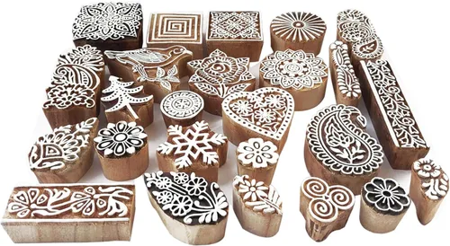 Miniatura 15 de Royal Kraft Sellos de impresión de bloques de madera surtidos (juego de 10) Bulk01_10