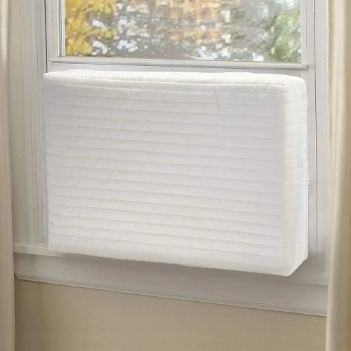 Miniatura 5 de Garneck 1 funda para aire acondicionado interior, doble aislamiento, ventilador de refrigeración para parabrisas, útil funda de aire acondicionado