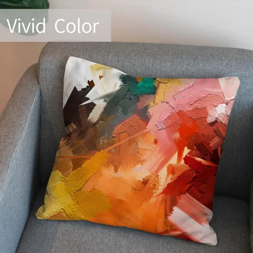 Miniatura 3 de Berkin Arts Fundas de almohada cuadradas decorativas para casa de campo, diseñadas con diseño abstracto de mármol, mezcla de poliéster, paquete