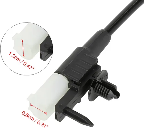 Miniatura 6 de X AUTOHAUX LR061365 Pastilla de freno delantera Sensor de desgaste electrónico Indicadores de desgaste de pastillas de freno para Land Rover