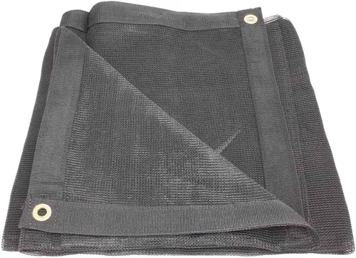 Miniatura 11 de Lona de malla negra 70% con ojales., Negro