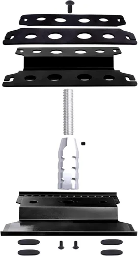 Miniatura 6 de Estación de trabajo de reparación de soporte de trabajo de automóvil a control remoto de aleación de aluminio con kit de tornillos y llave de rueda