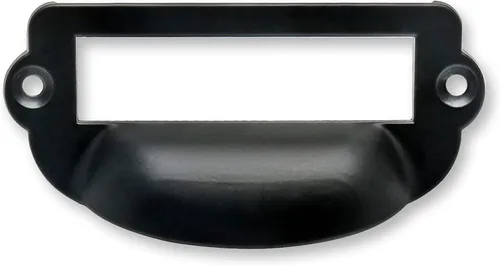 20 tiradores de cajón de catálogo de tarjetas negras antiguas, tiradores de archivador vintage, catálogo de tarjetas de etiquetas de biblioteca para