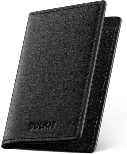 Miniatura 13 de VULKIT - Porta tarjetas de visita de cuero, organizador delgado de 2 lados para tarjetas de nombre de negocios para hombres o mujeres, Rosa