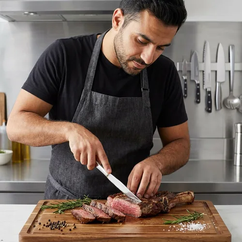 Miniatura 5 de Cuchillos para carne de 8 piezas, cuchillos de cocina de acero inoxidable