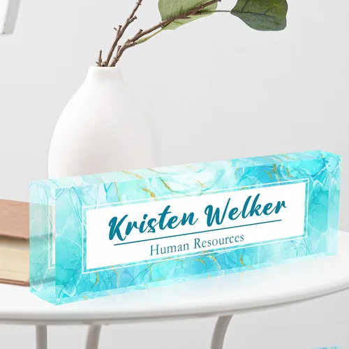 Miniatura 2 de Placa de nombre personalizada para escritorio de oficina, placa de nombre personalizada para escritorios, decoración de escritorio de oficina