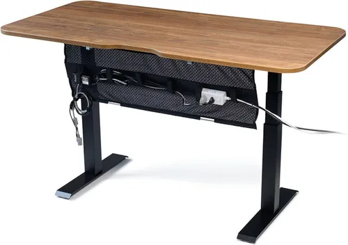 Miniatura 2 de PERFECT POSTURE Organizador de cables de malla, organización de cables debajo del escritorio con correas ajustables, malla flexible, diseño de fácil