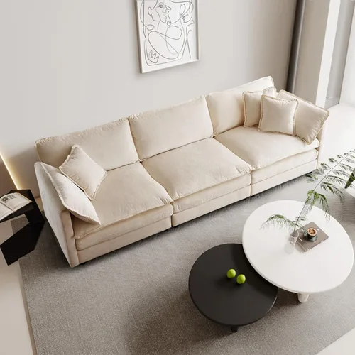 Miniatura 148 de SoarFlash Sofá modula, de felpilla, posición de en medio, beige